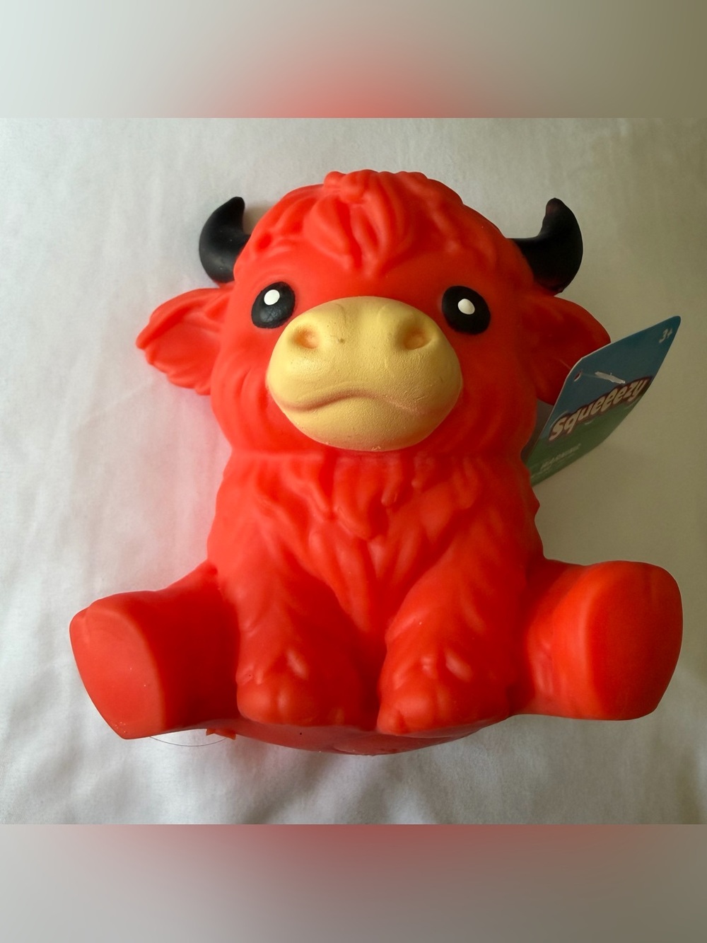 Highland Cow Squishy Red